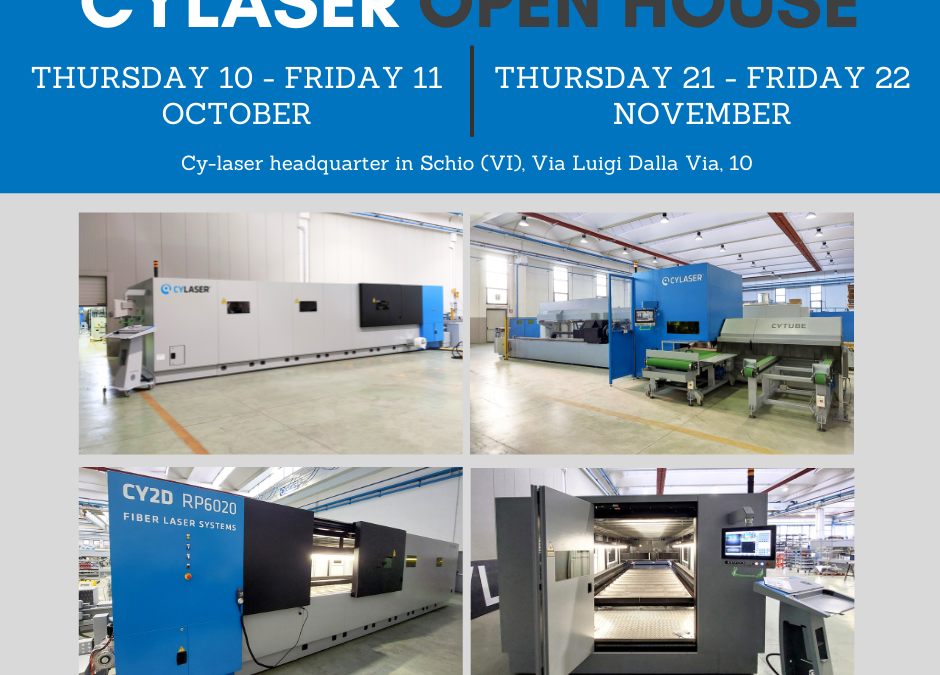 new CY-LASER OPEN HOUSE IN OCTOBER AND NOVEMBER